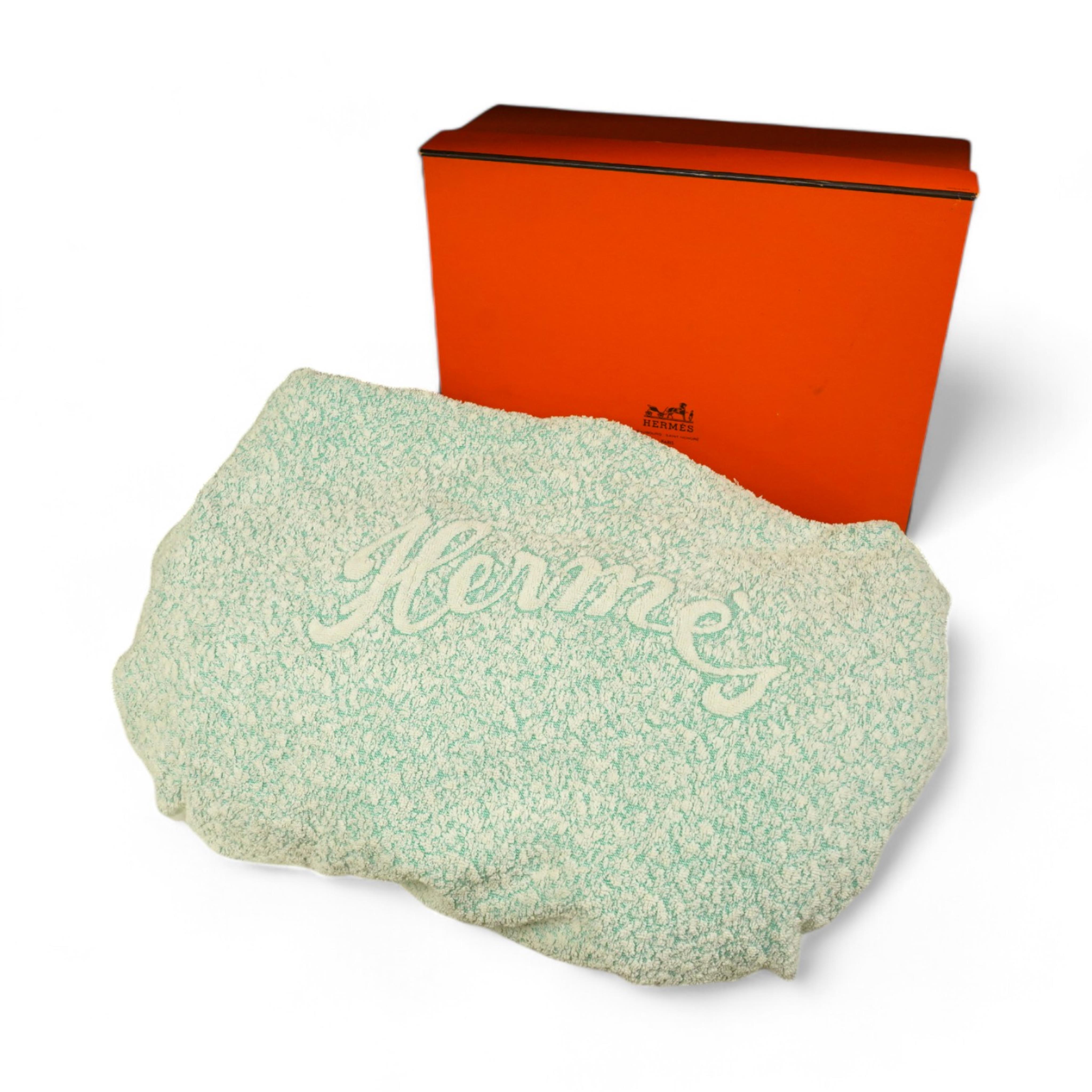 A Hermes bathrobe, with original box, size XL